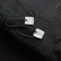 For my Love of Trees Silver Earrings