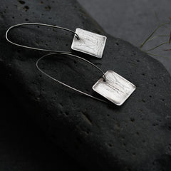 For my Love of Trees Silver Earrings