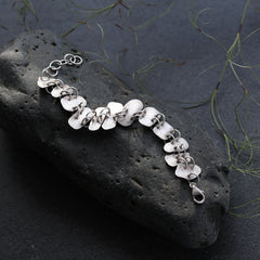 Stepping Stones of Light Silver Bracelet