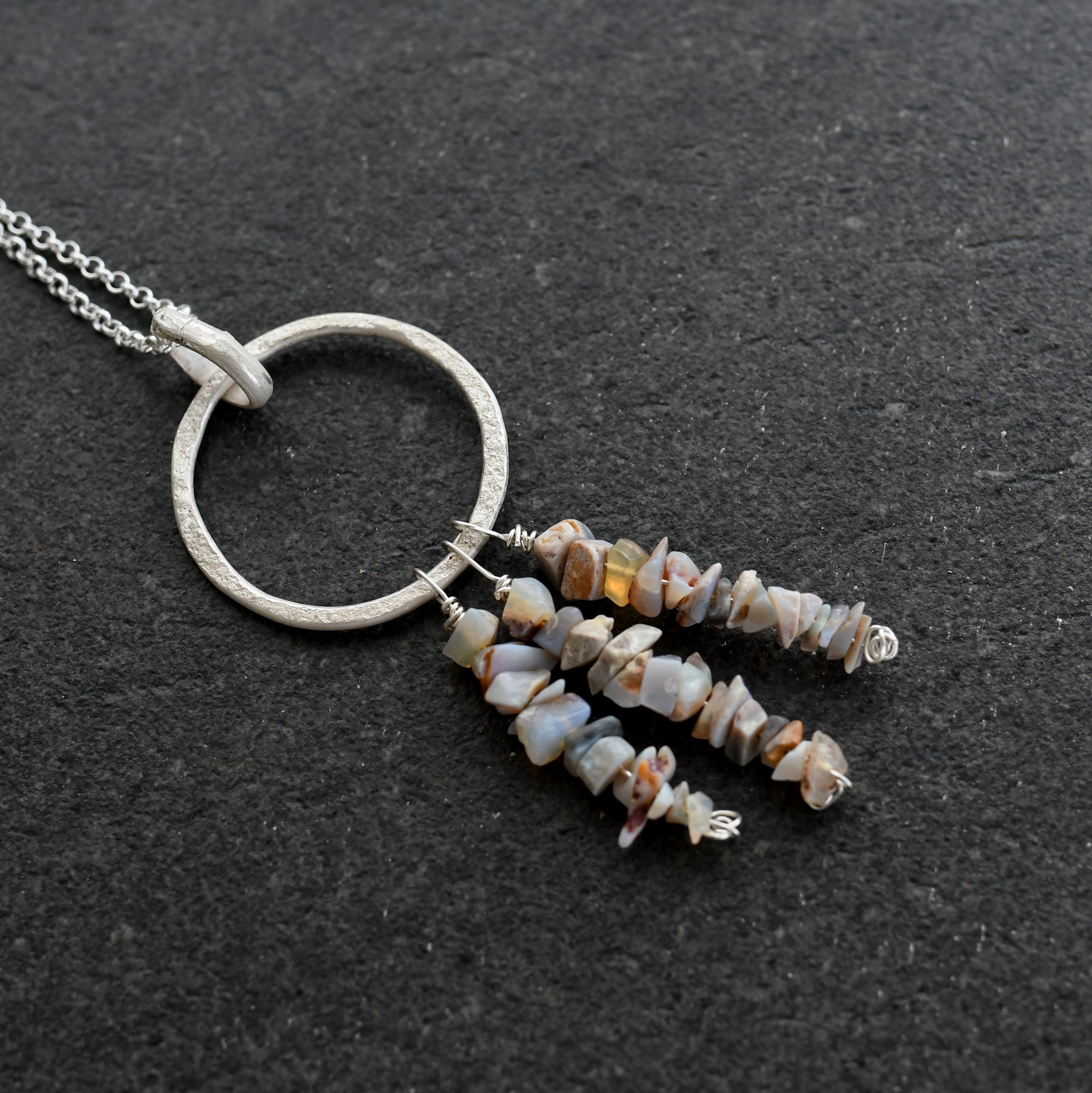 Opal Dreams Silver Necklace
