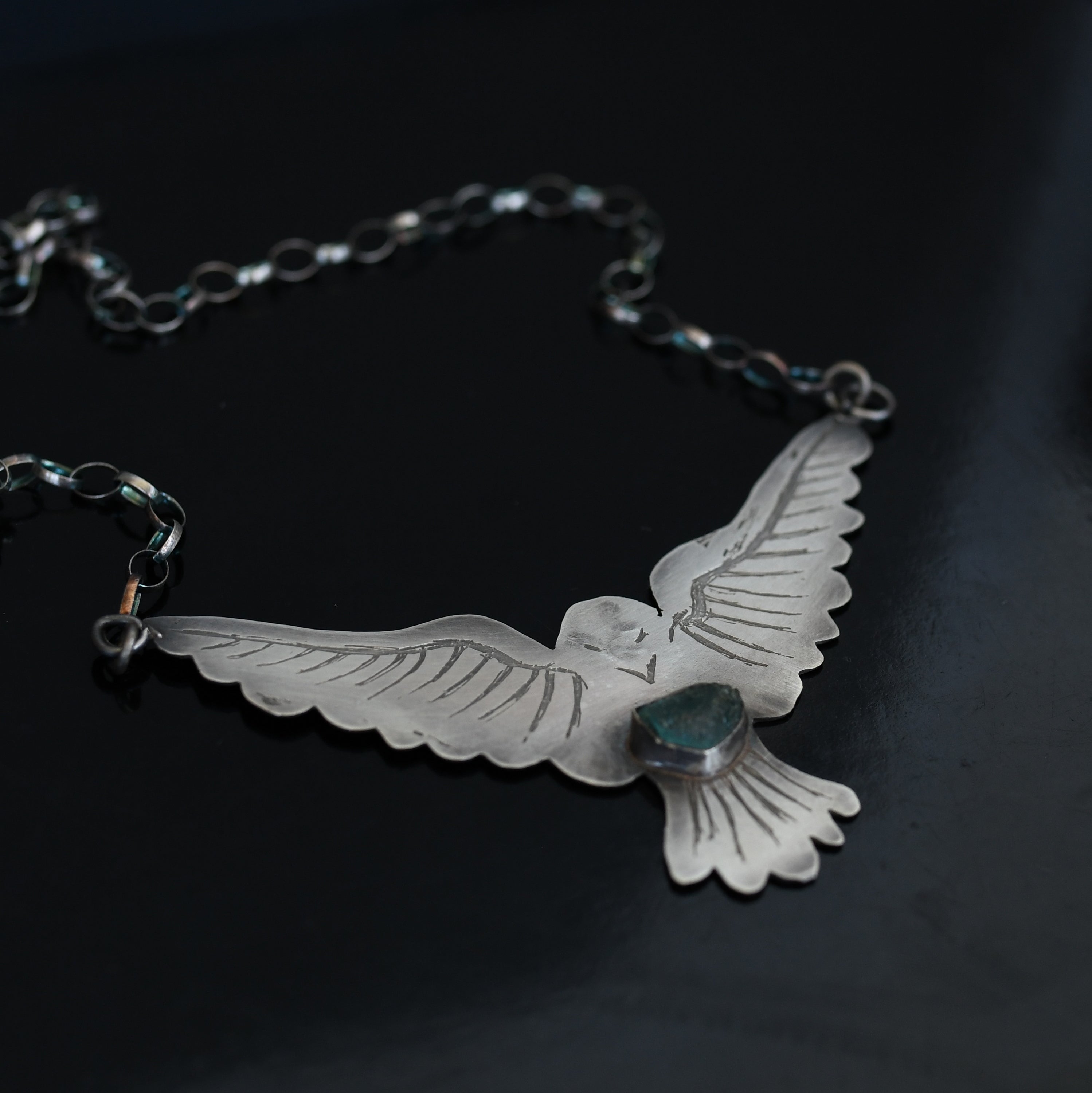 Eagle Silver Necklace