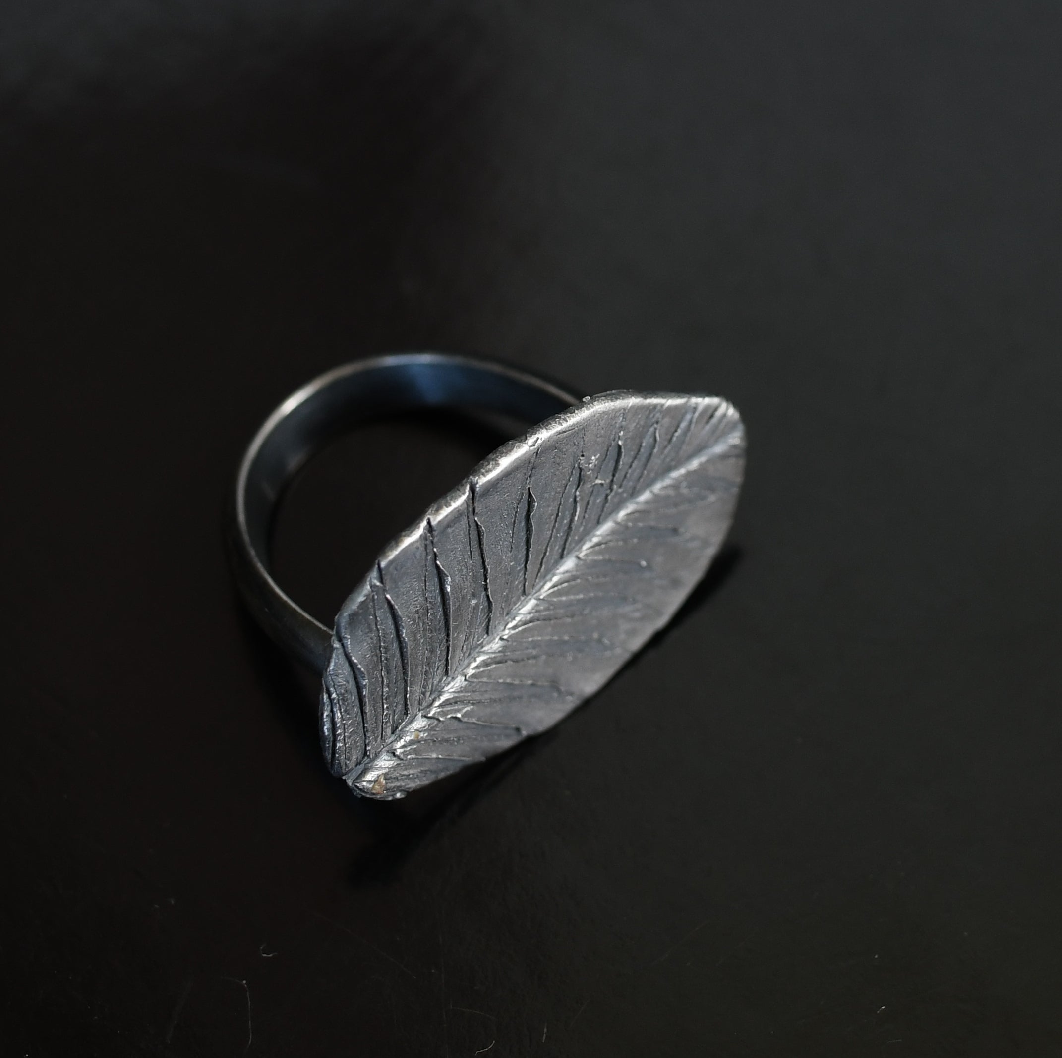 Dreaming of Leaves Silver Ring 7 1/2 (P)