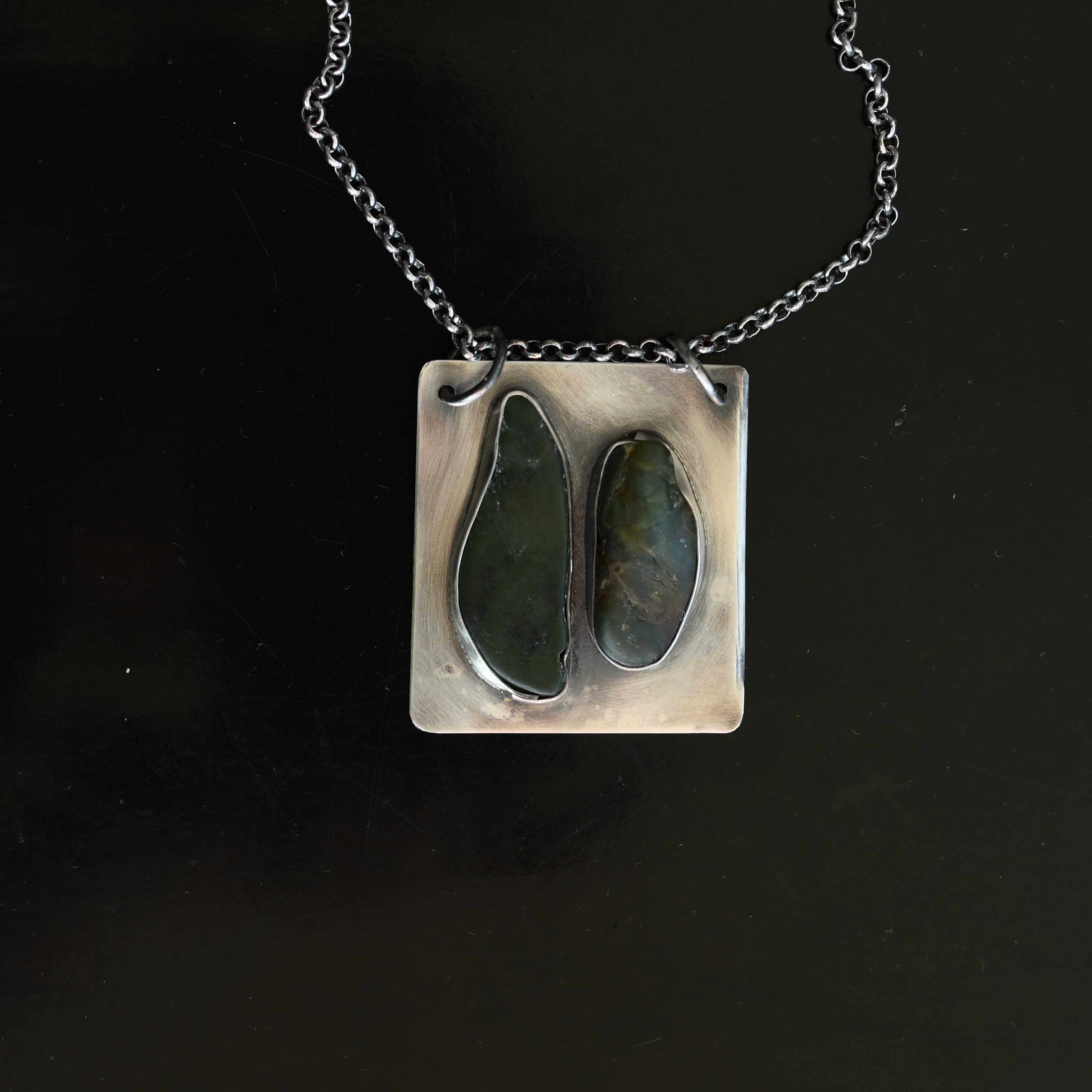 Serenity Jade Silver Necklace