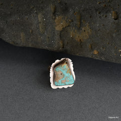 Sky High natural Australian Turquoise silver ring adjustable size