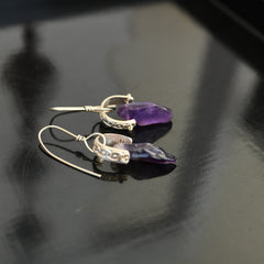 Amethyst Silver Earrings